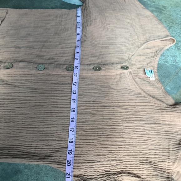 Billabong Badlands Jumpsuit Size L large Romper cotton gauze Peach - Picture 10 of 16